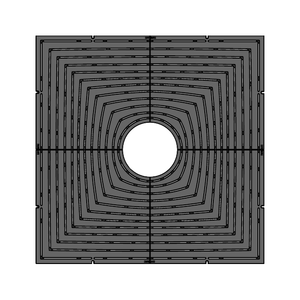 Divisadero Cast Iron Square Tree Grate 1521mm Heel Proof (60 Inch)