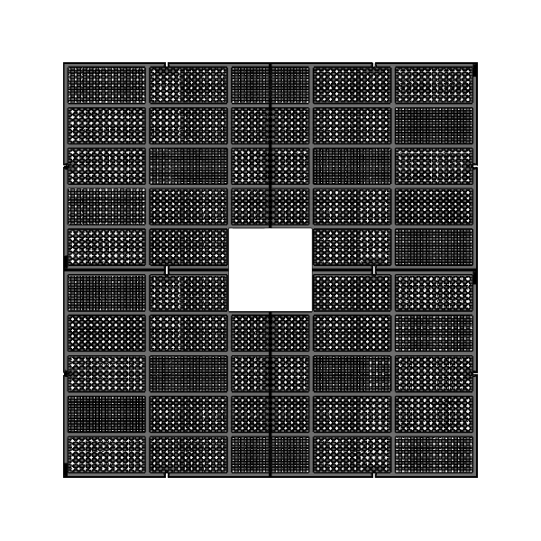 Explora Cast Ductile Iron Square Tree Grate 1521mm (60 Inch)