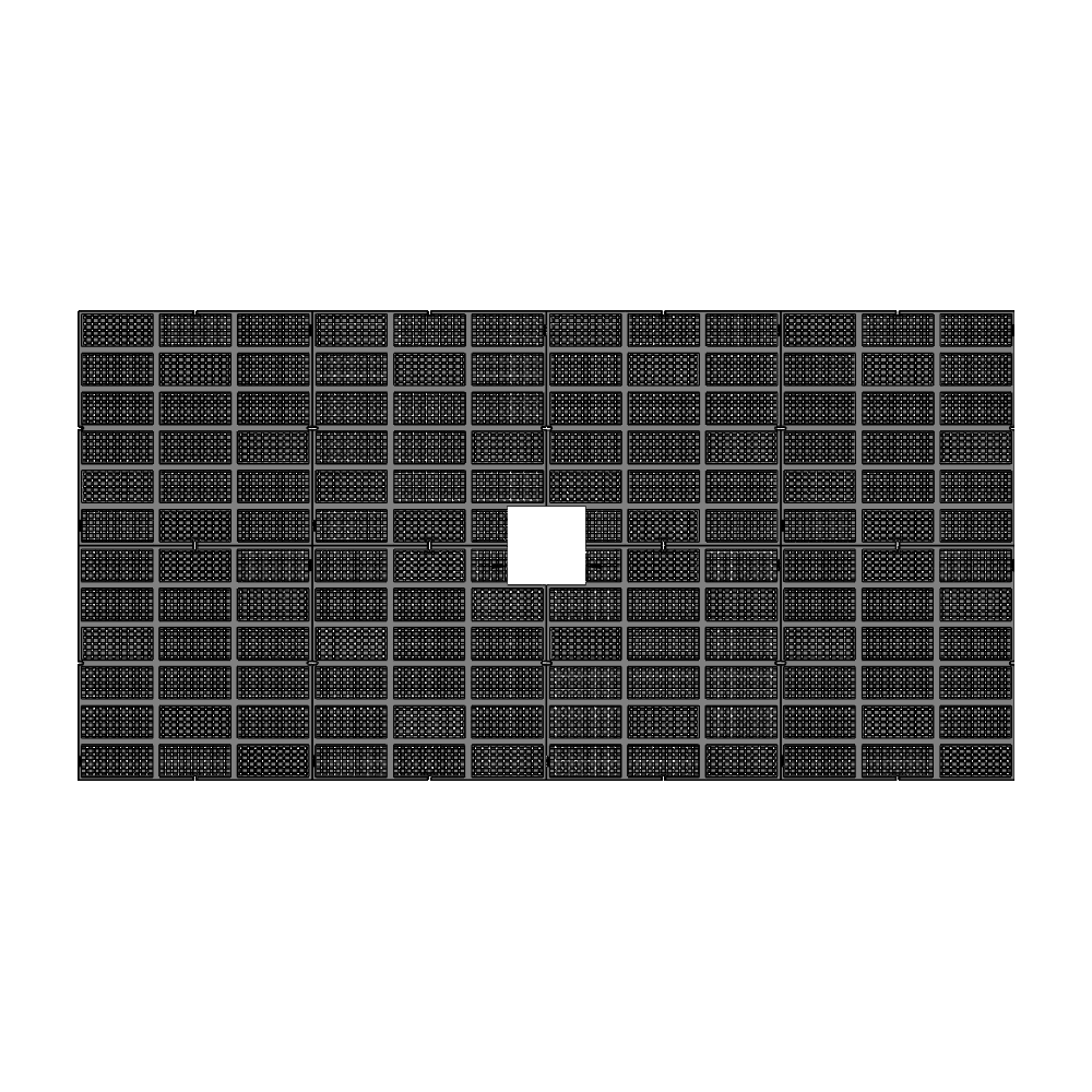 Explora Cast Iron Tree Grate 3655 x 1827mm (144 x 72 Inch)