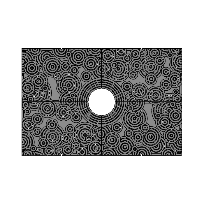 Oblio Cast Iron Tree Grate 1825 x 1215mm Heel Proof (72 x 48 Inch)