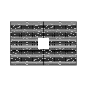 Rain Cast Ductile Iron Tree Grate 1826 x 1216mm Heel Proof (72 x 48 Inch)