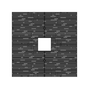 Rain Cast Ductile Iron Square Tree Grate 1521mm Heel Proof (60 Inch)