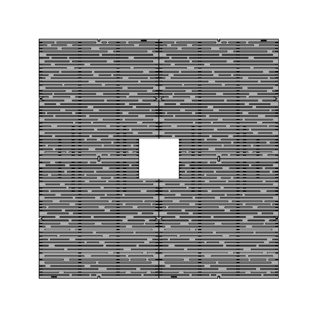 Rain Cast Ductile Iron Square Tree Grate 1826mm Heel Proof (72 Inch)