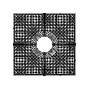 Interlaken Cast Iron Square Tree Grate 1216mm (48 Inch)