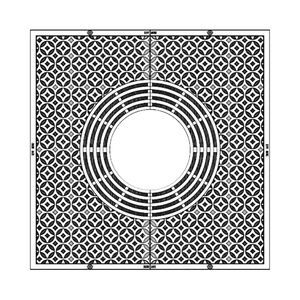 Interlaken Cast Iron Square Tree Grate 914mm (36 Inch)