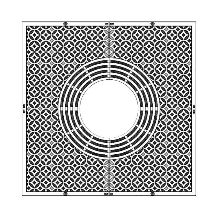 Interlaken Cast Iron Square Tree Grate 914mm (36 Inch)