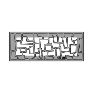 Tenino Cast Iron Floor Register Grate 302 x 99mm (12 x 4 Inch)