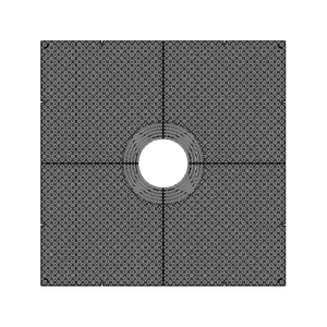 Interlaken Cast Iron Square Tree Grate 1524mm Heel Proof (60 Inch)