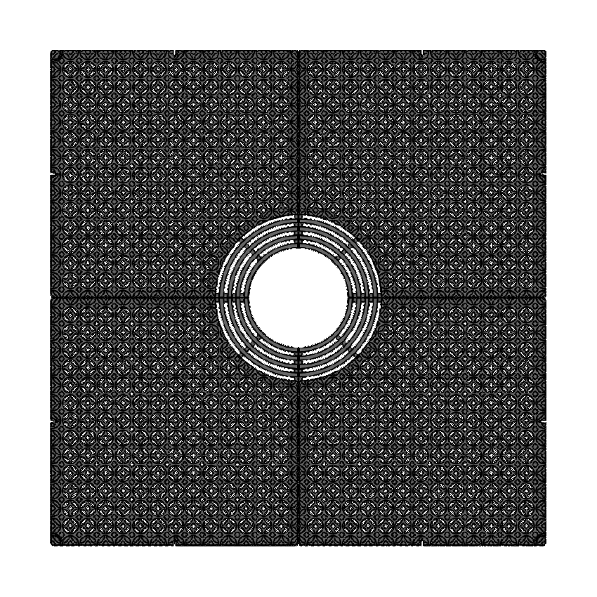 Interlaken Cast Ductile Iron Square Tree Grate 1521mm (60 Inch)