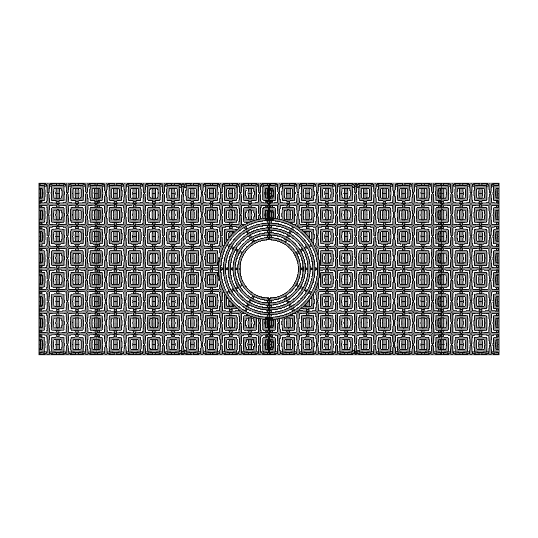 Carbochon Cast Iron Tree Grate 2438 x 914mm (96 x 36 Inch)