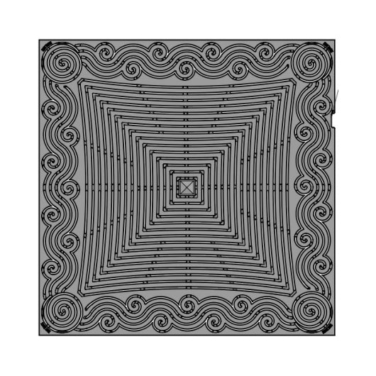 Argo Cast Iron Square Gully Cover 911mm Heel Proof (36 Inch)