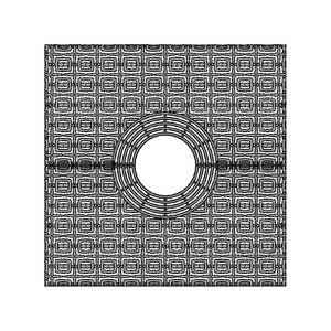 Carbochon Cast Iron Square Tree Grate 1216mm (48 Inch)