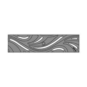 Channel 493 Rane Minnione Antique Cast Iron Channel Drain Grate 493 x 125mm (20 x 5 Inch ...
