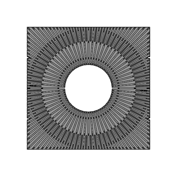 Corona Cast Iron Square Tree Grate 1064mm Heel Proof (42 Inch)