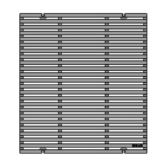 Que Cast Iron Channel Drain Grate 838 x 762mm (33 x 30 Inch)