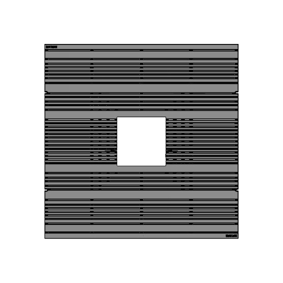 Madras Cast Iron Square Tree Grate 1215mm Heel Proof (48 Inch)
