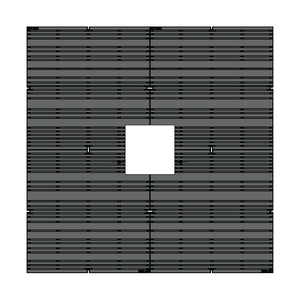 Madras Cast Iron Square Tree Grate 1521mm Heel Proof (60 Inch)