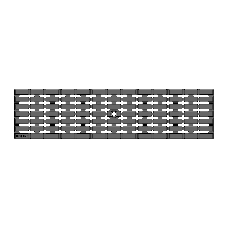 Plex Cast Iron Channel Drain Grate 497 x 125mm Heel Proof (20 x 5 Inch)