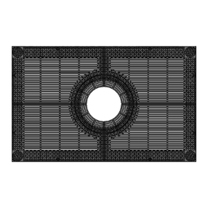 Mercado Cast Ductile Iron Tree Grate 2435 x 1521mm (96 x 60 Inch)