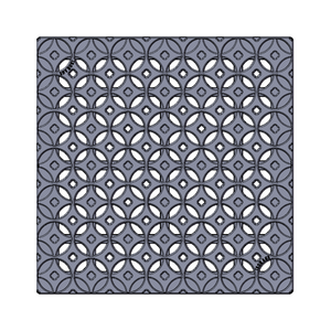 Interlaken Cast Iron Square Gully Cover 426mm (17 Inch)
