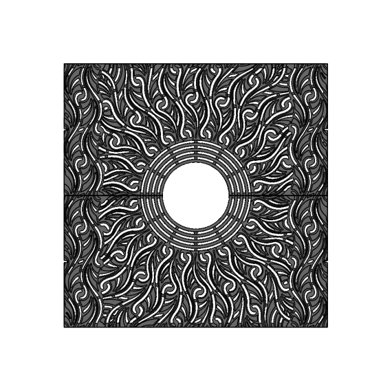 Minnione Cast Iron Square Tree Grate 1216mm (48 Inch)