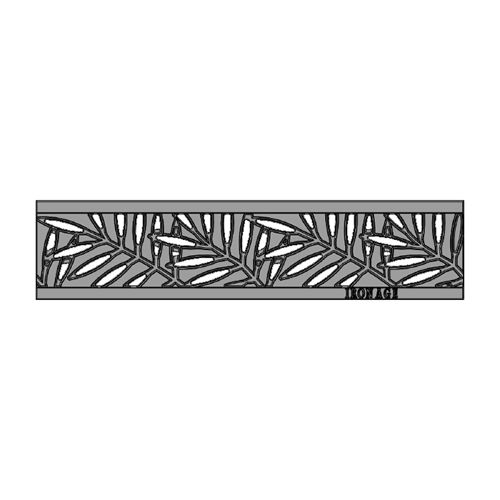 Locust Cast Iron Channel Drain Grate 300 x 75mm (12 x 3 Inch)