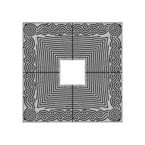 Argo Cast Ductile Iron Square Tree Grate 1216mm Heel Proof (48 Inch)