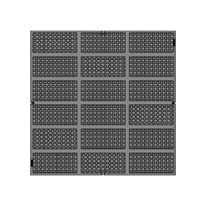 Explora PEDESTRIAN LOAD ONLY Cast Iron Square Gully Cover 913mm (36 Inch)