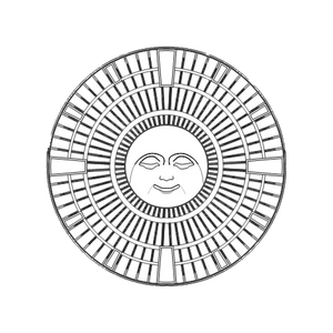 Moon Face Cast Iron Round Gully Cover 1152mm (45 Inch)