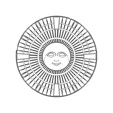 Moon Face Cast Iron Round Gully Cover 1152mm (45 Inch)
