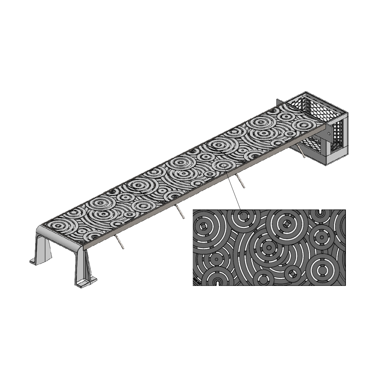 Oblio Curb Inlet System Cast Ductile Iron SuDS Enhancement 305mm (12 Inch)