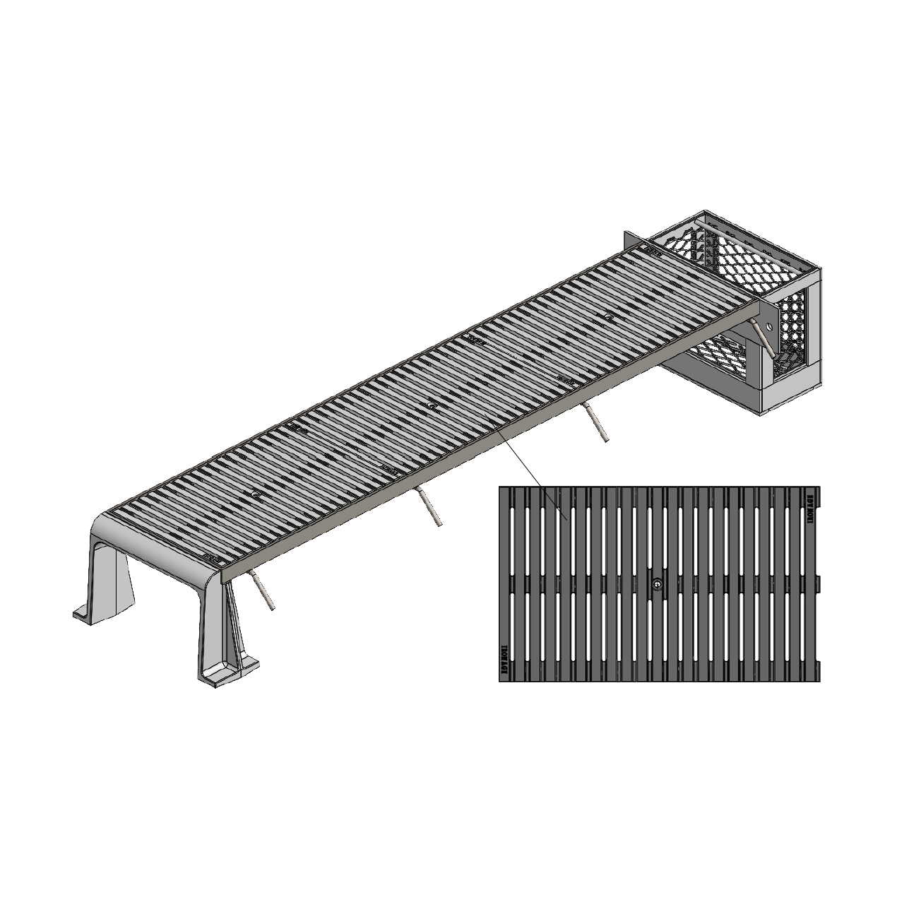 Regular Joe Curb Inlet System Cast Iron SuDS Enhancement 305mm Heel Proof Heavy Duty (12 Inch)