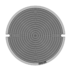 Bullseye Access Cast Iron Round Gully Cover 224mm (9 Inch)