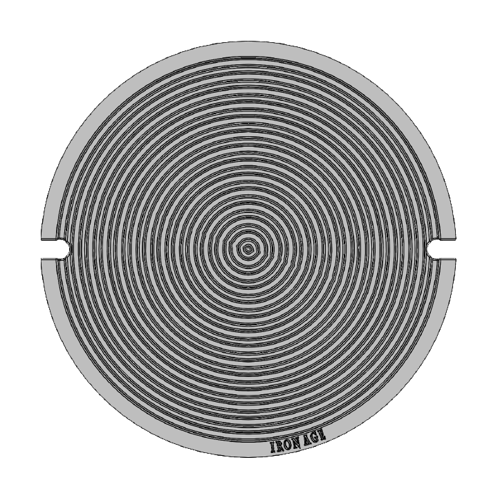 Bullseye Manhole Cast Iron Round Gully Cover 457mm (18 Inch)