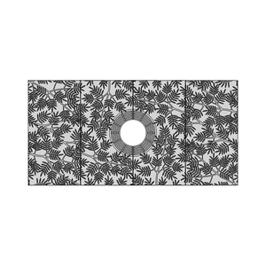 Locust Cast Iron Tree Grate 2438 x 1219mm Heel Proof (96 x 48 Inch)
