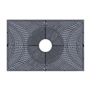 Arizona Cast Iron Tree Grate 1826 x 1216mm Heel Proof (72 x 48 Inch)