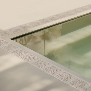 Cobble Jonite Stone Corner Pool Grate 400 x 400mm (16 x 16 Inch)