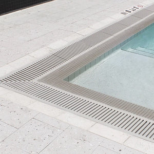 Classic Jonite Stone Corner Pool Grate 200 x 200mm (8 x 8 Inch)