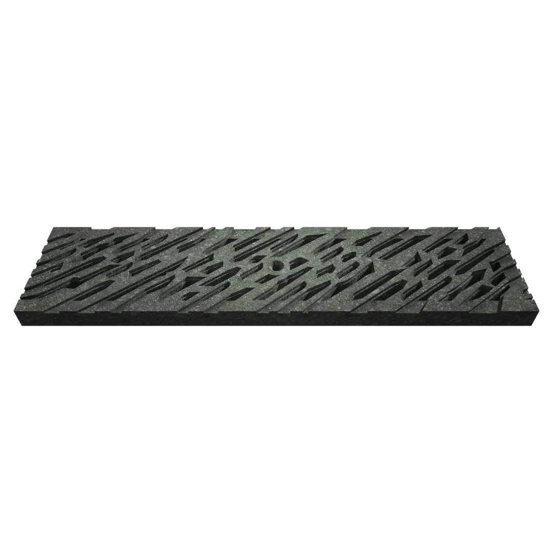 Chiseled Jonite Stone Channel Drain Grate 125 x 500mm (5 Inch)