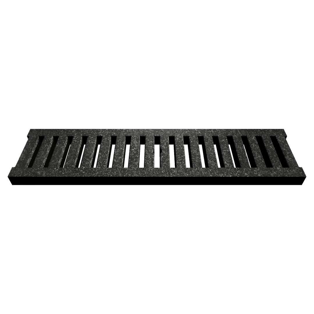 Square Slots Jonite Stone Channel Drain Grate 125 x 500mm (5 Inch)