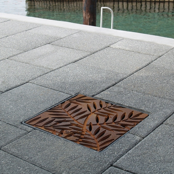 Locust Cast Iron Square Gully Cover 297mm (12 Inch)