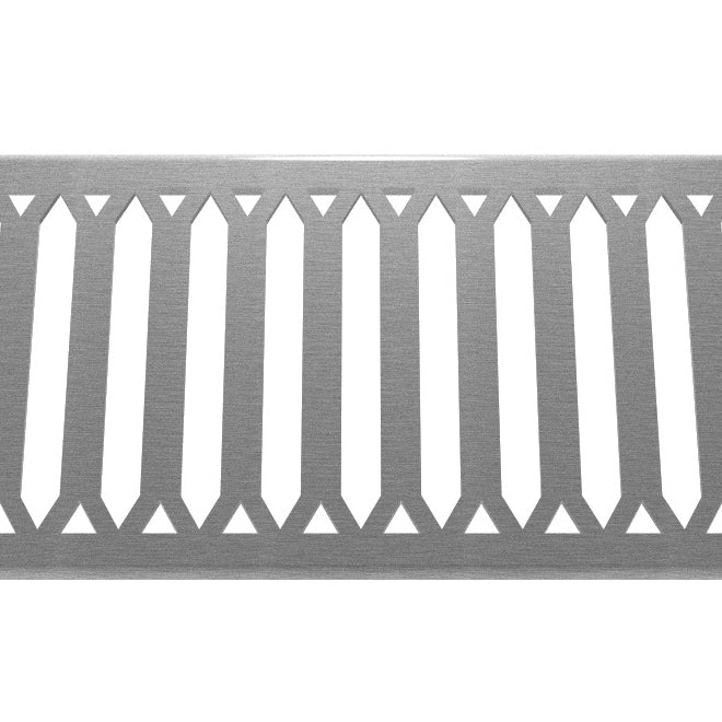 Hexagon 304 Stainless Steel Channel Drain Grate 125 x 1000mm (5 Inch)